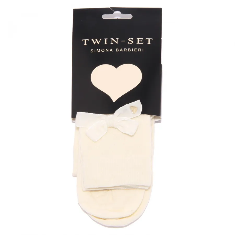 5011Z COLLANT PARIGINA girl ivory white TWIN-SET SIMONA BARBIERI shocks woman