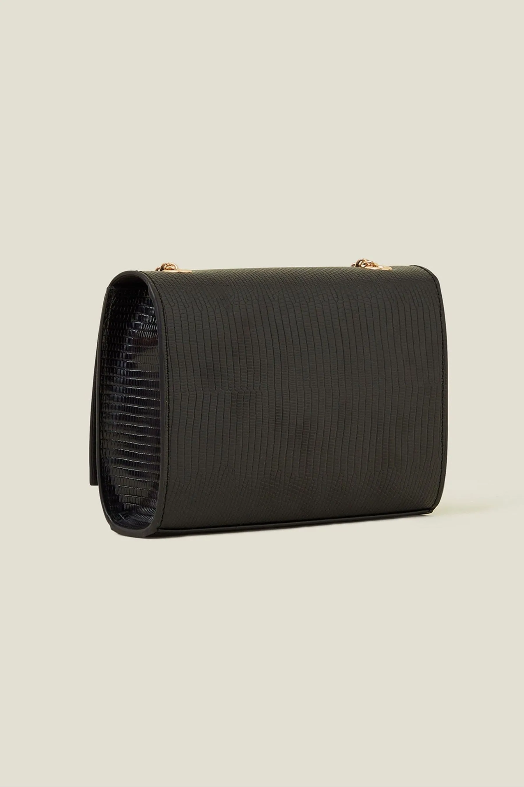 Accessorize - Borsa da spalla con chiusura a catena e incrocio