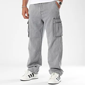 Alex Pantaloni Cargo grigi Baggy Jean