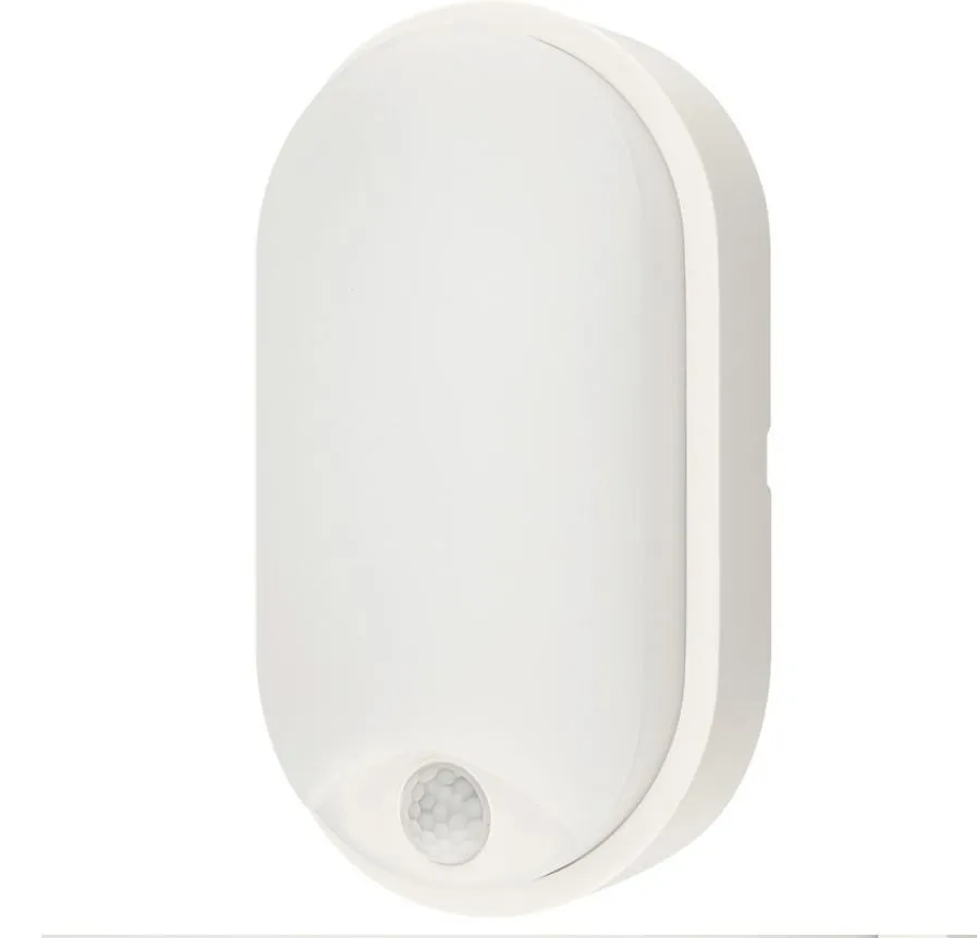 Applique Led Per Esterno IP54 Con Sensore Movimento Sensitive Bianco Intec Light