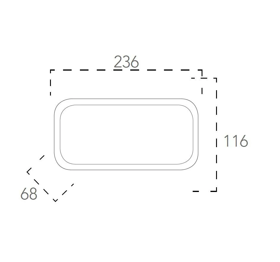 Applique Plafoniera Per Esterno Rettangolare Led CCT 15w Shelly 23 cm Antracite Intec