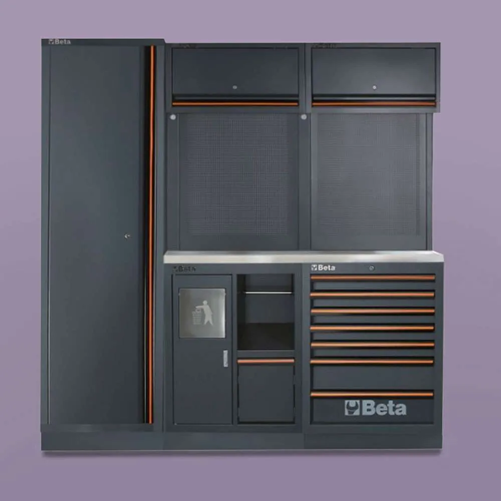 Arredamento modulare C45PRO CX Beta (piano in acciaio inox) 