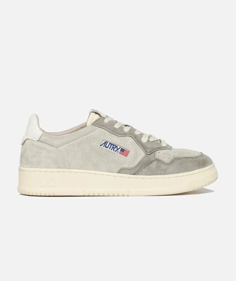 AUTRY UOMO--Sneakers Medalist Low in suede bicolor