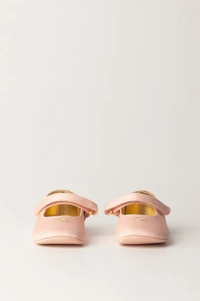 Ballerine bambina chiusura strappo Pink