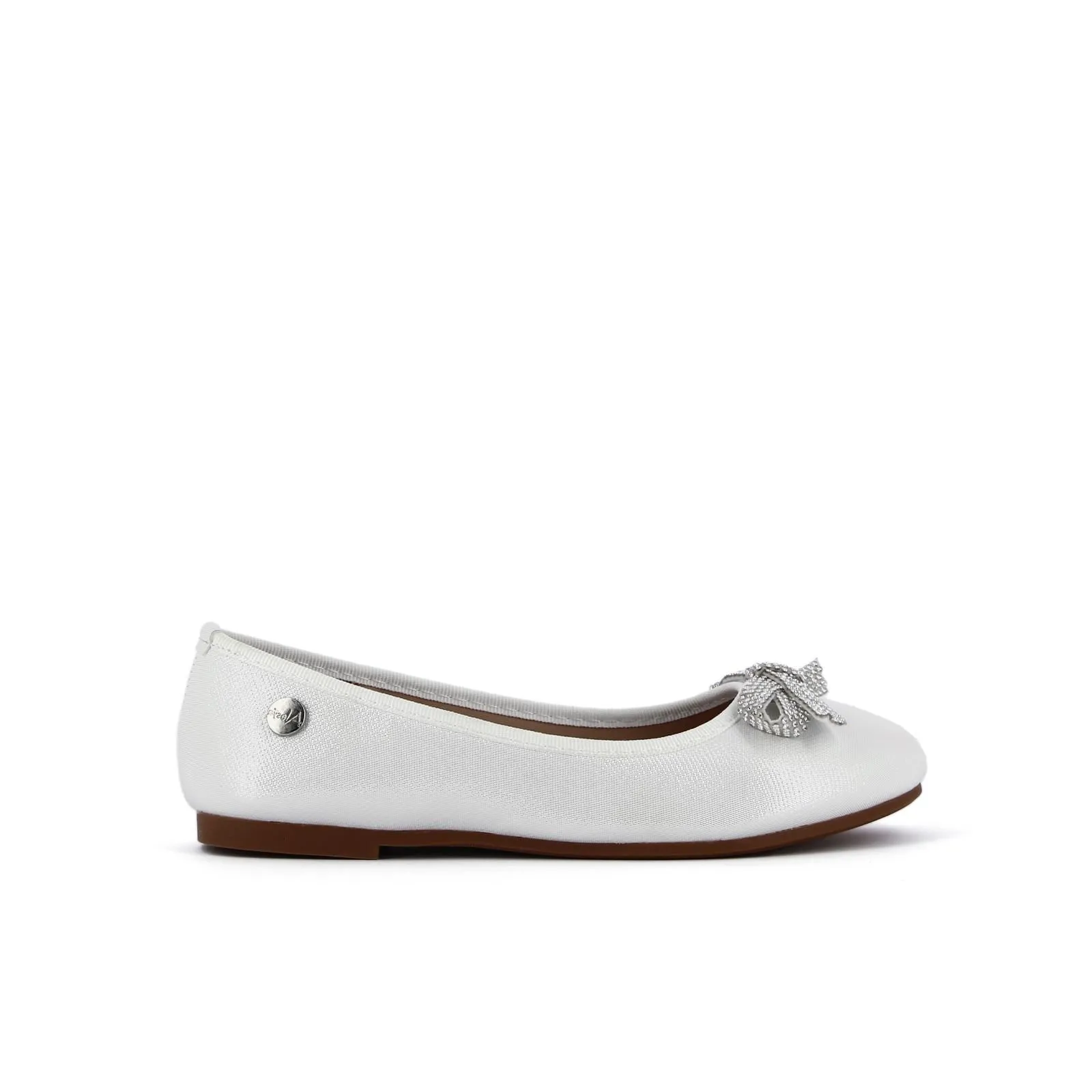 Ballerine bianche con fiocchetto