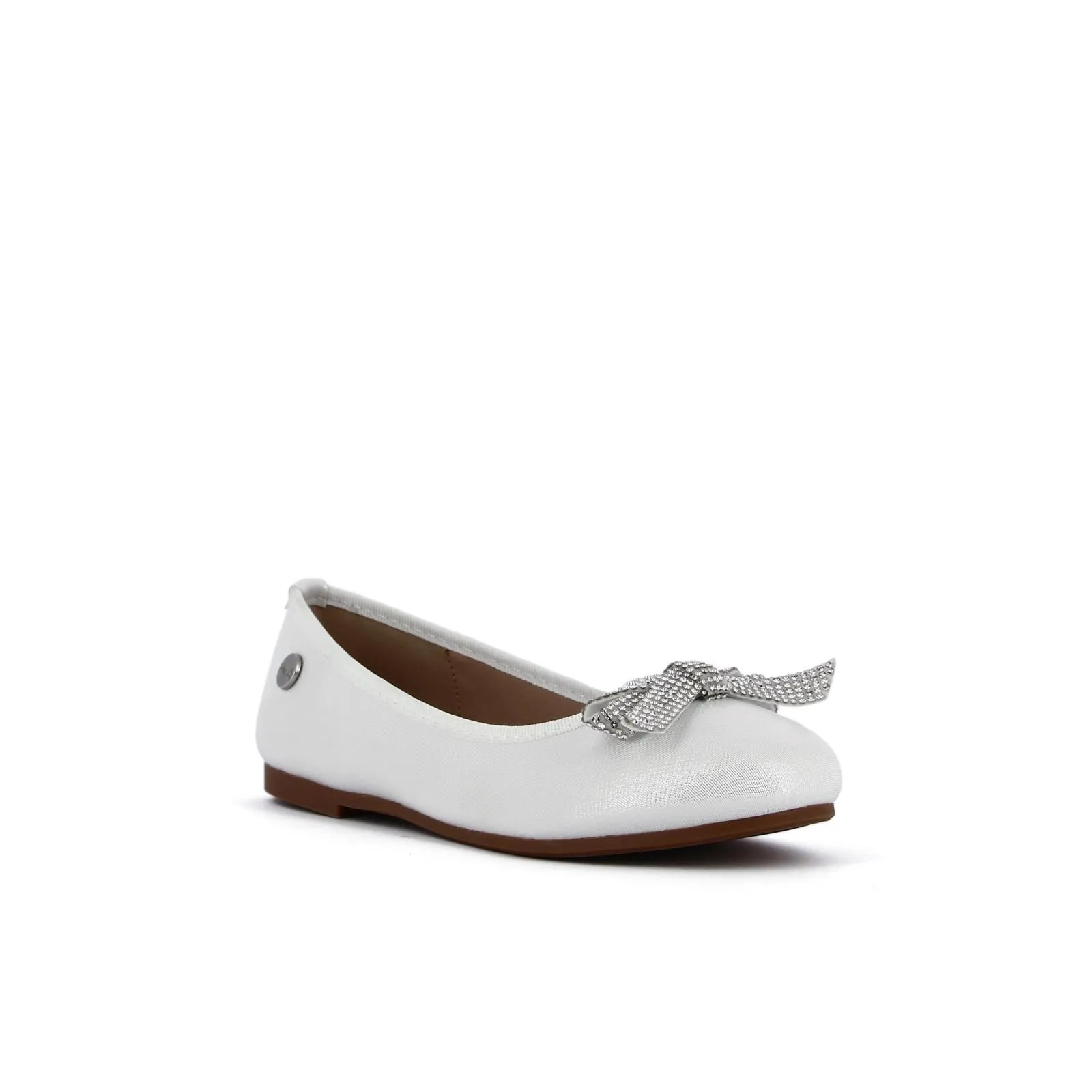 Ballerine bianche con fiocchetto