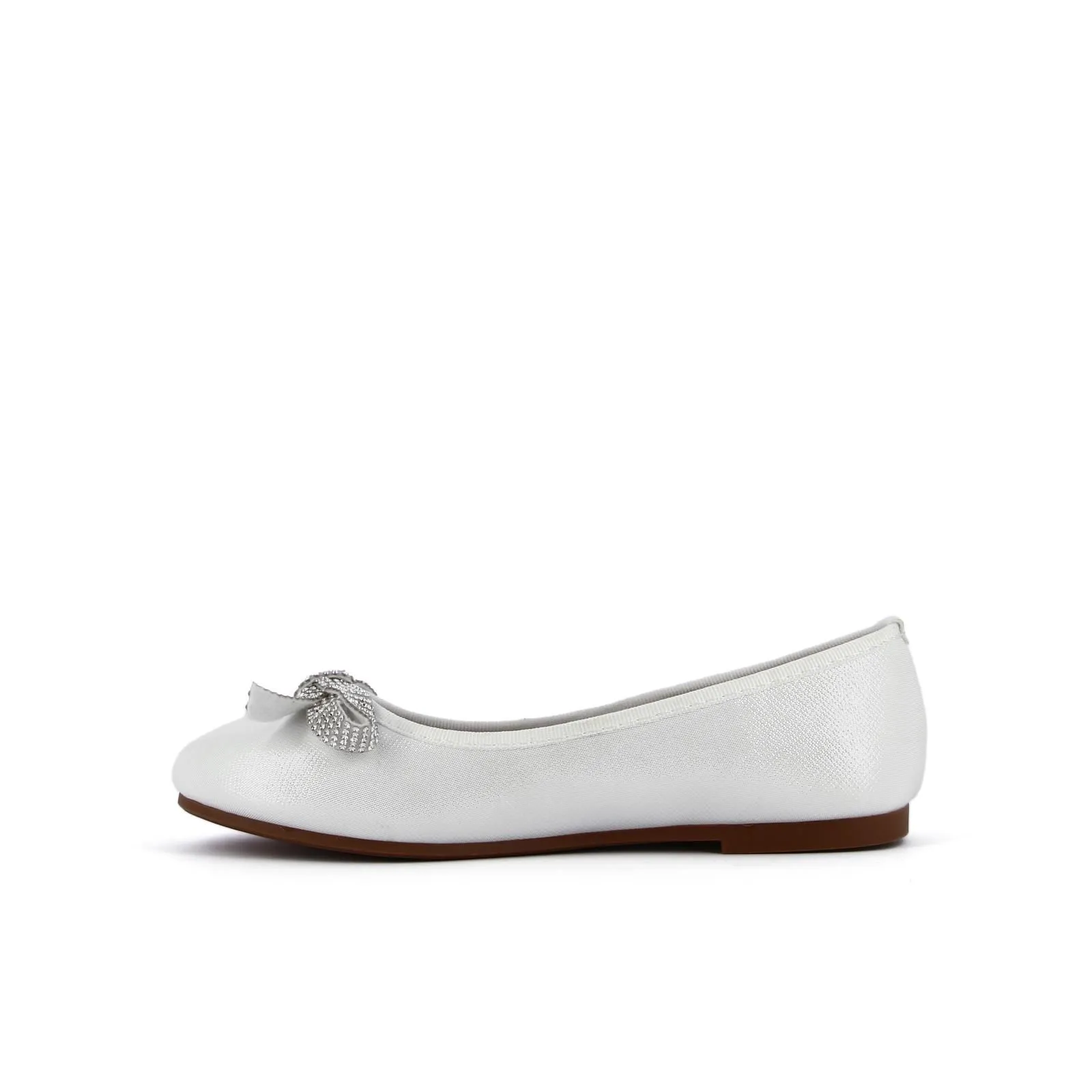 Ballerine bianche con fiocchetto