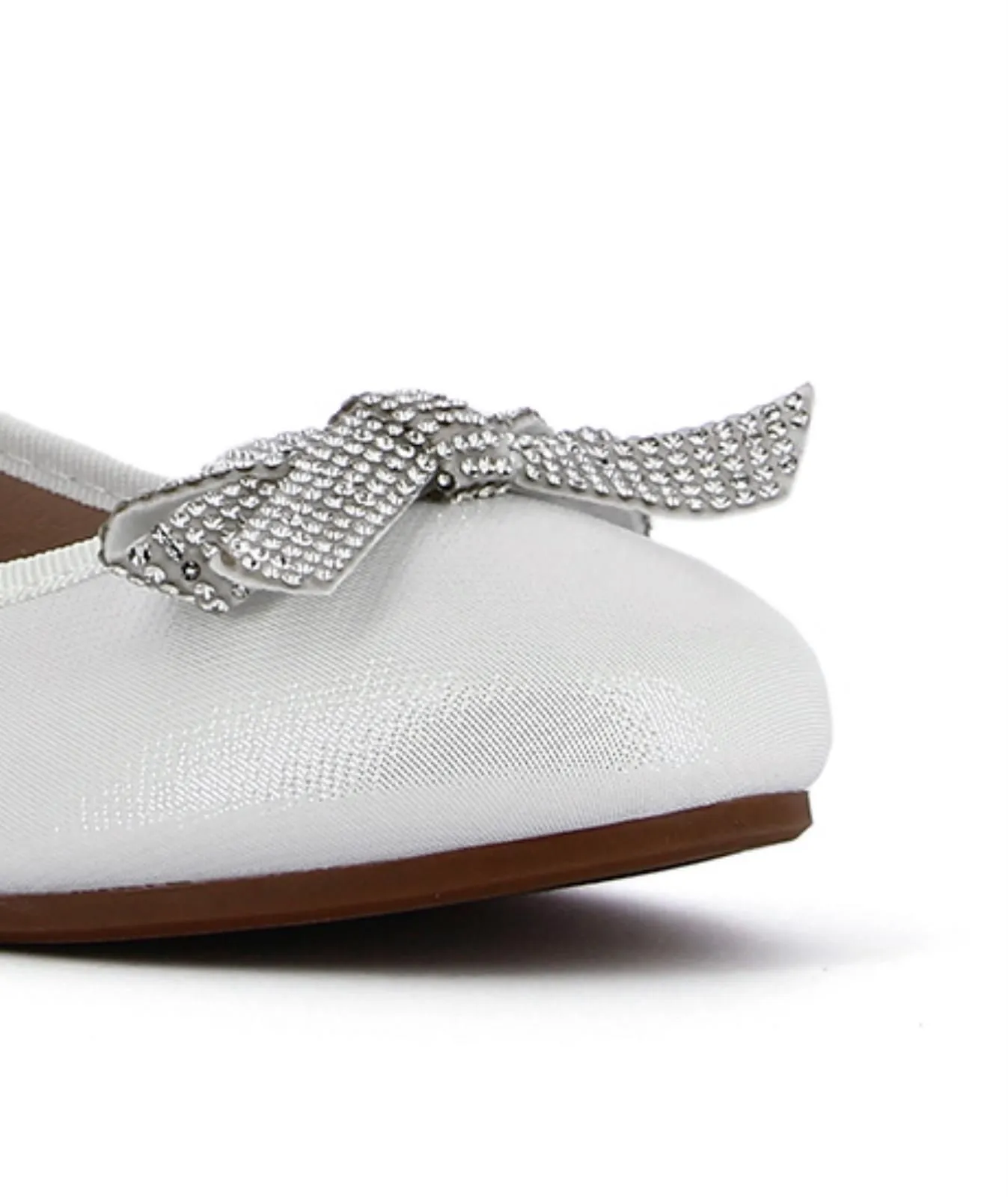 Ballerine bianche con fiocchetto