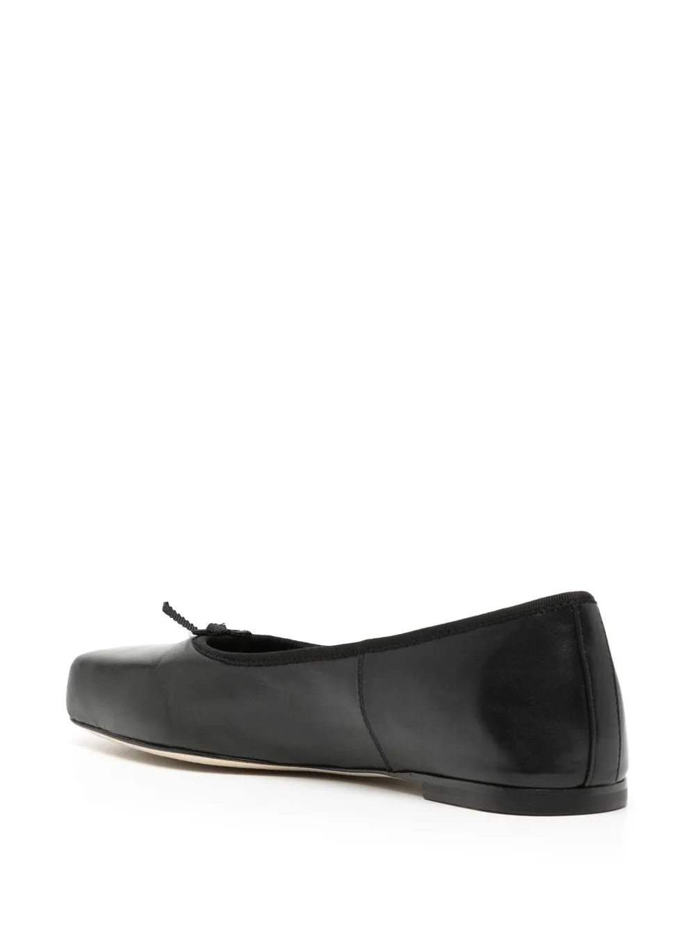 Ballerine con punta quadrata in nero - donna