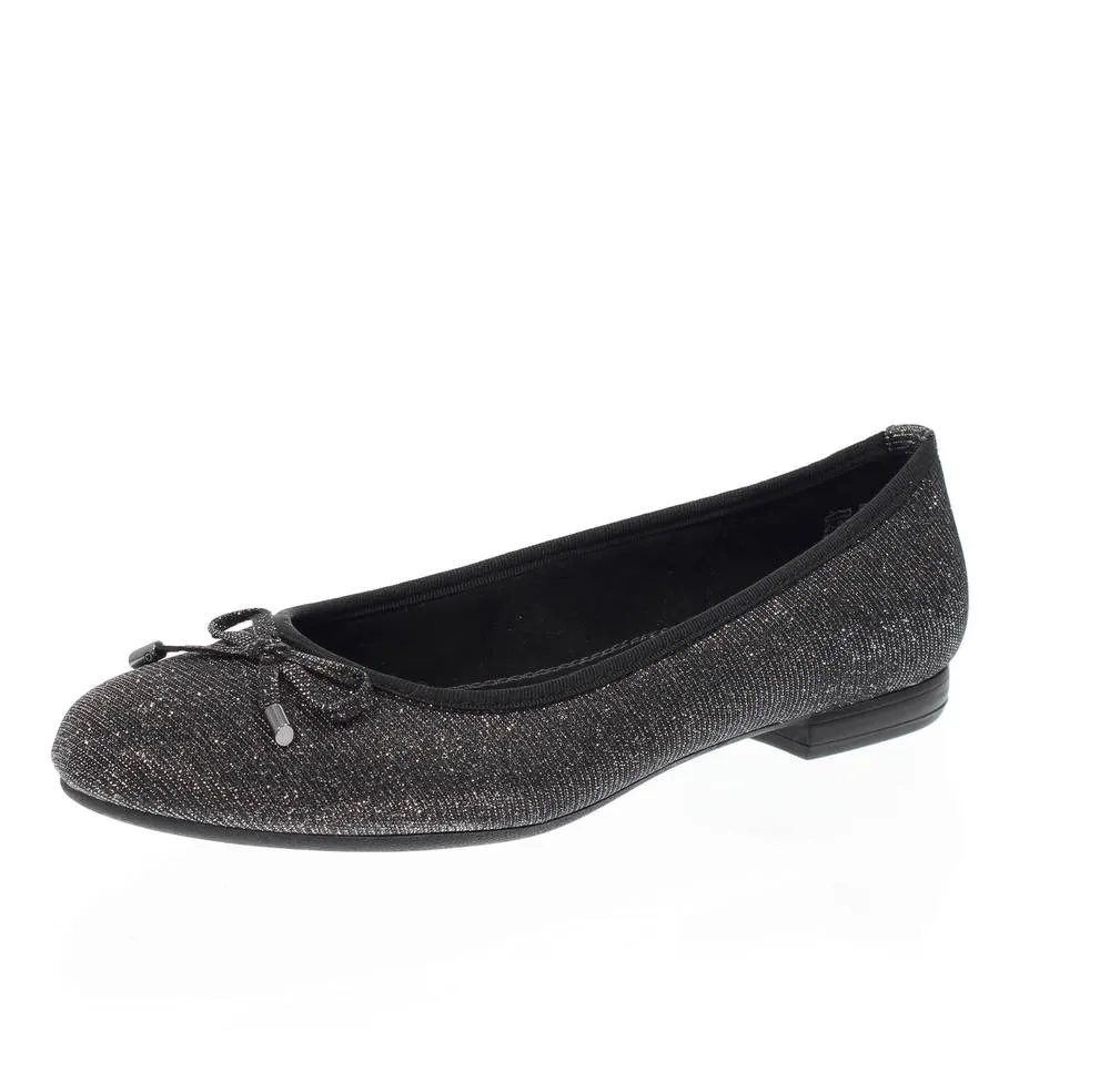 Ballerine in tessuto glitter