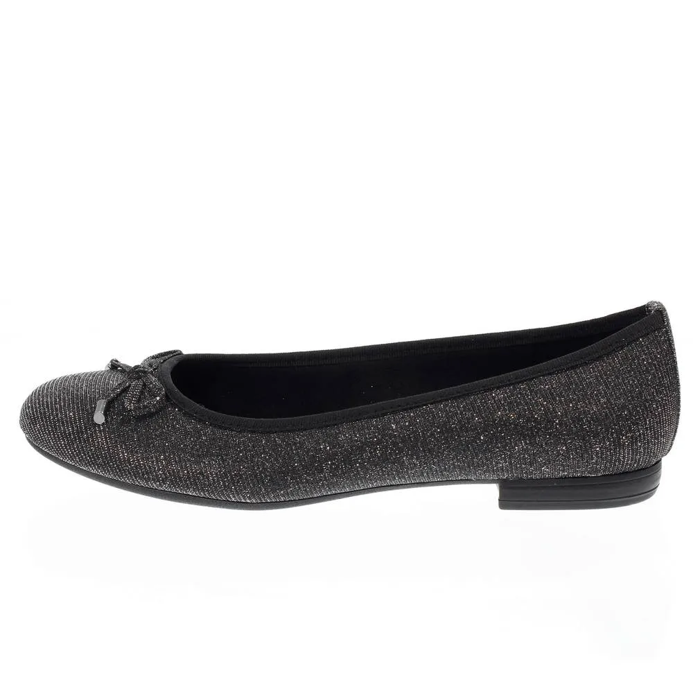 Ballerine in tessuto glitter