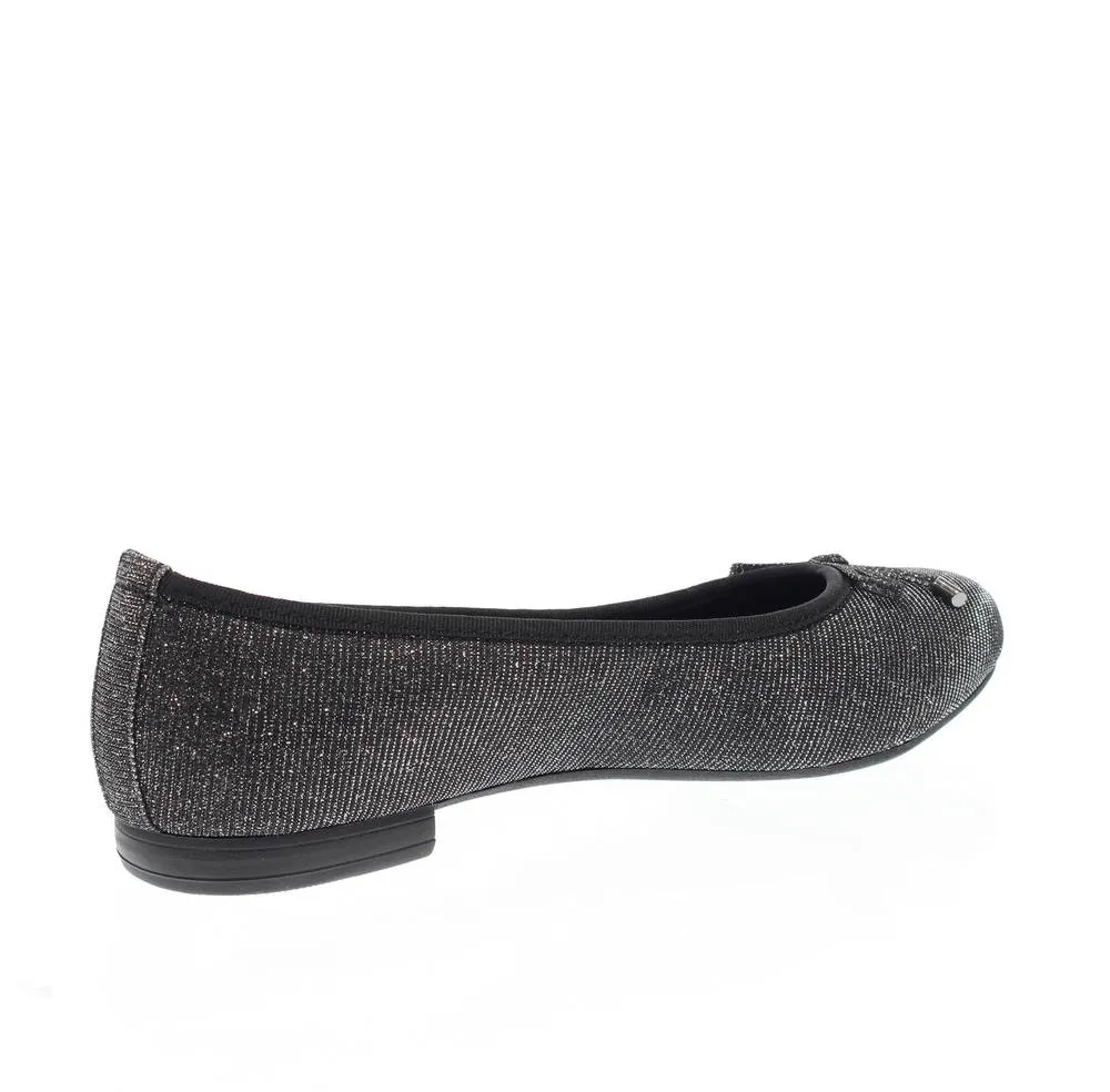 Ballerine in tessuto glitter
