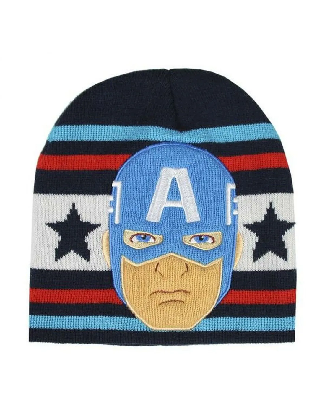 Berretto per Bambini Captain America The Avengers Blu Marino (Taglia unica)