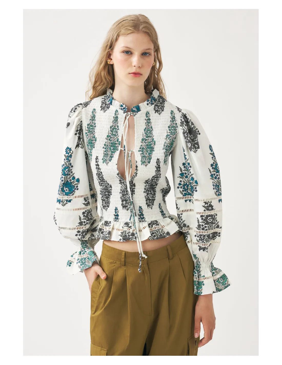 Blouse Muguet Smock - Antik Batik