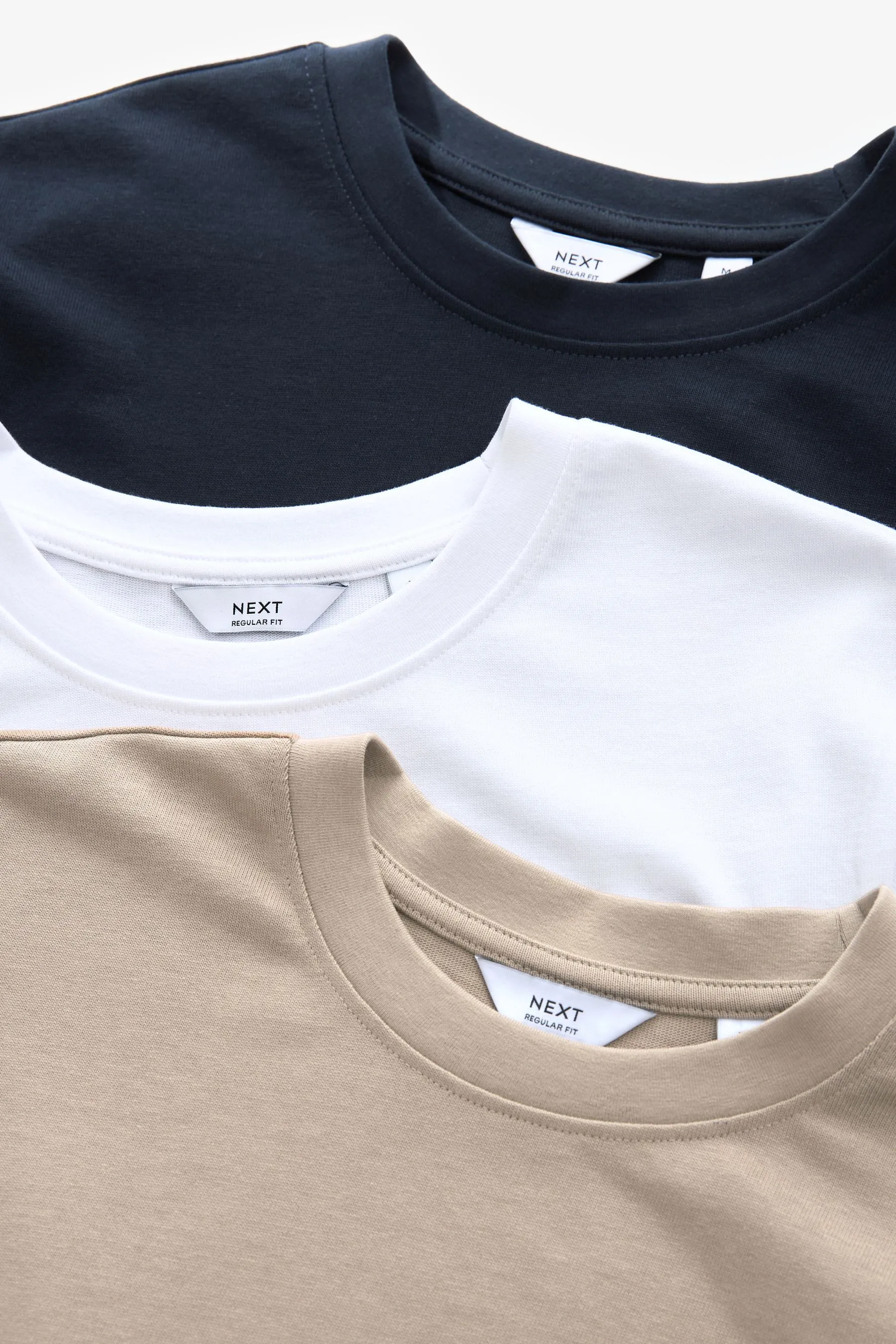 Blu navy/Bianco/Stone  - T-shirt pesanti da 3 Confezione