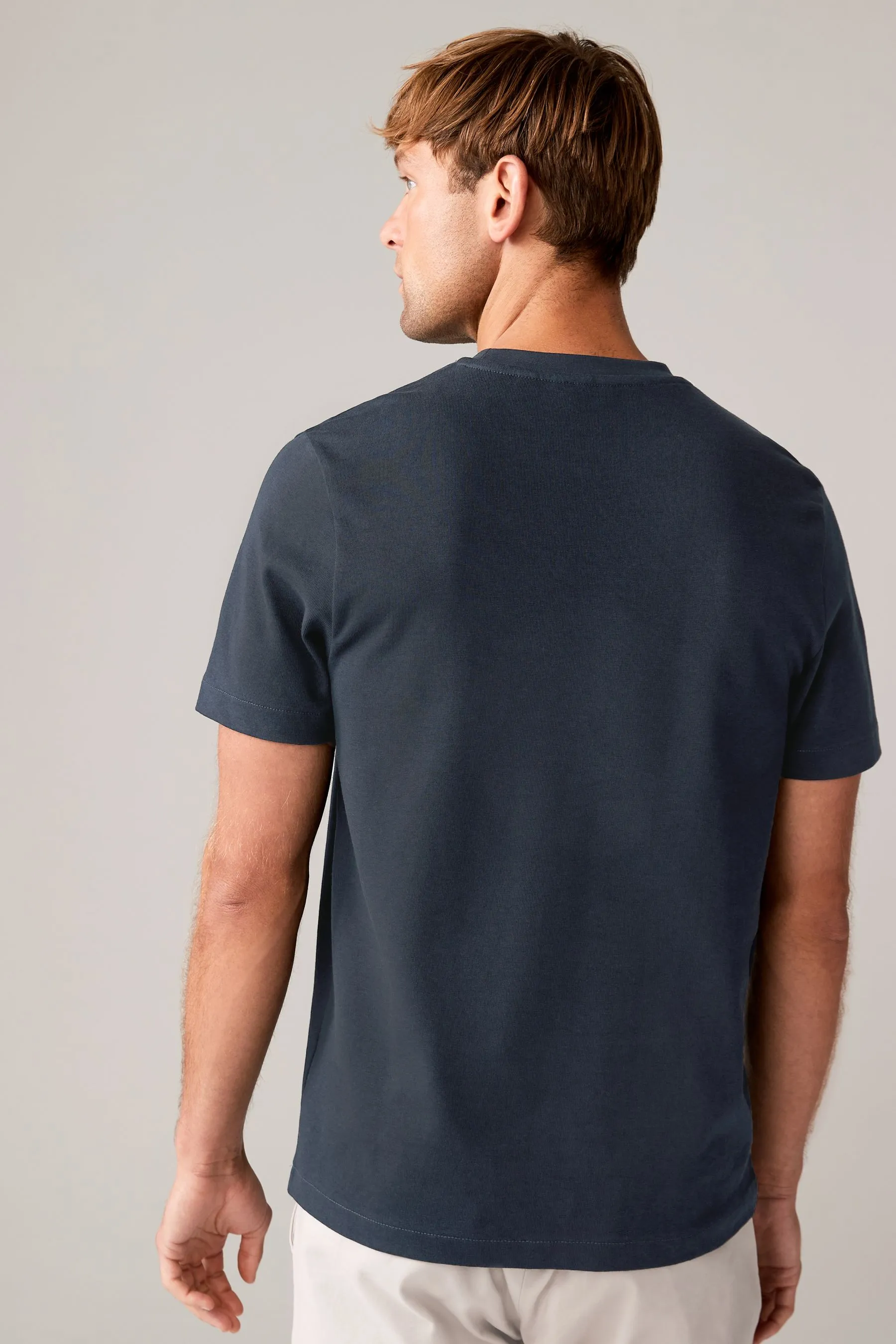 Blu navy/Bianco/Stone  - T-shirt pesanti da 3 Confezione