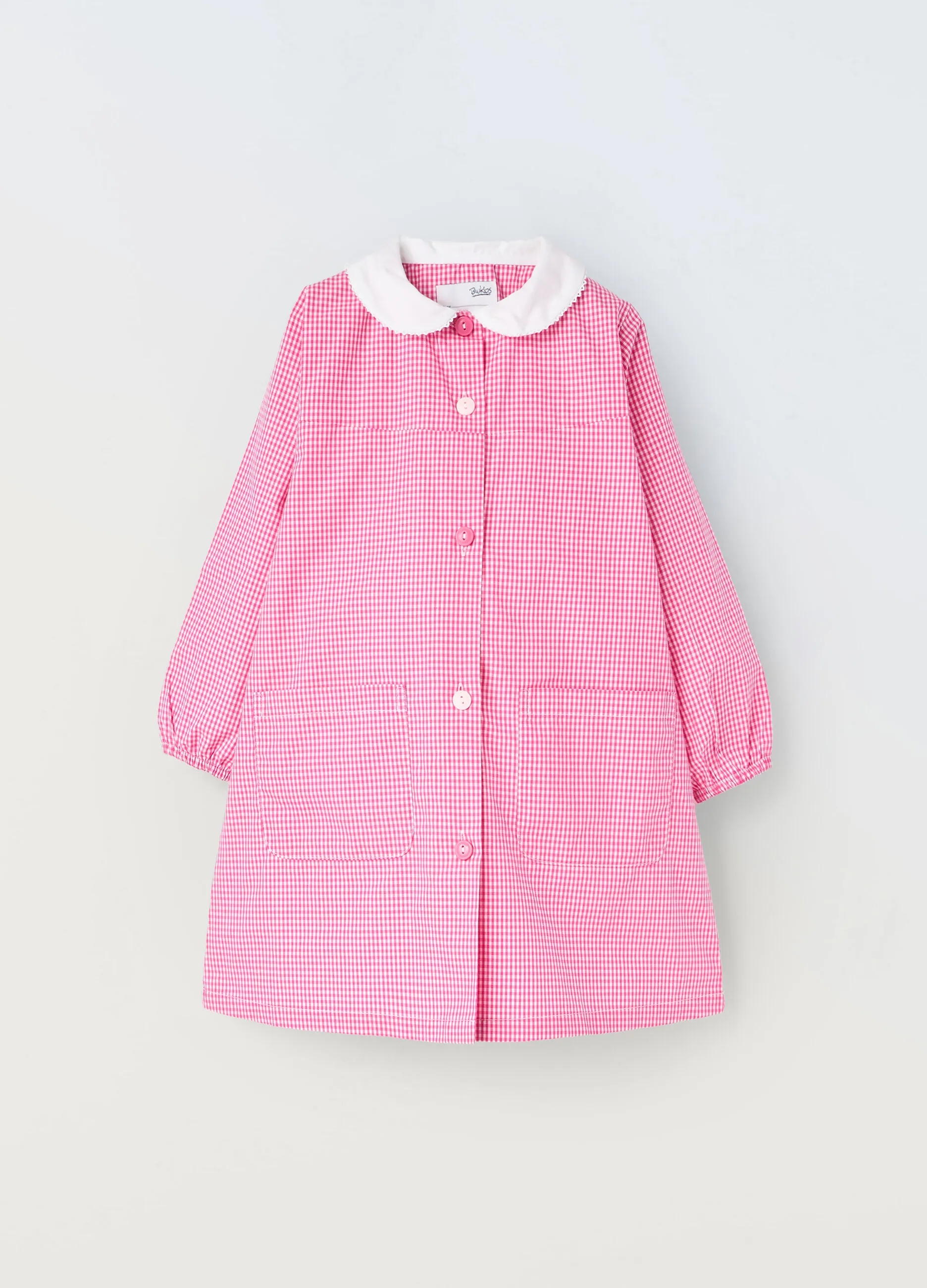 BLUKIDS  Grembiule a quadri bambina