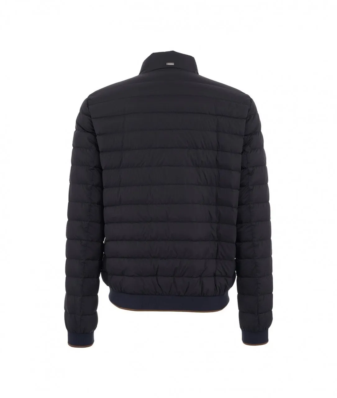 Bomber in piuma blu scuro blu scuro