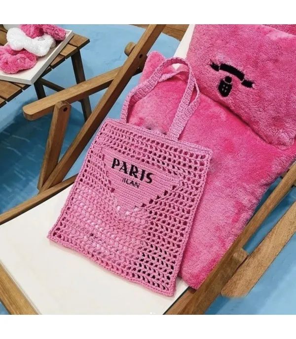 Borsa spiaggia paglia Paris squared