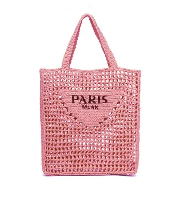 Borsa spiaggia paglia Paris squared