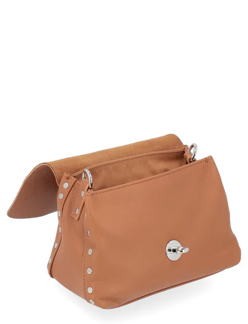 Borsa Zanellato Postina Piuma Knot Baby in pelle beige