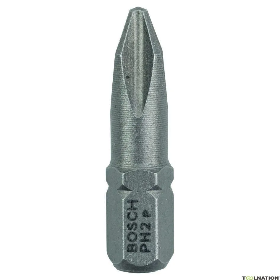 Bosch Professional Accessori 2607001514 100x Bit extra-duro PH2, 25
