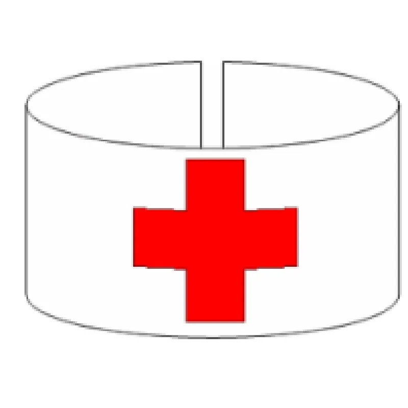 Bracciale sanitario internazionale Fascia di neutralità Croce Rossa Corpo Militare