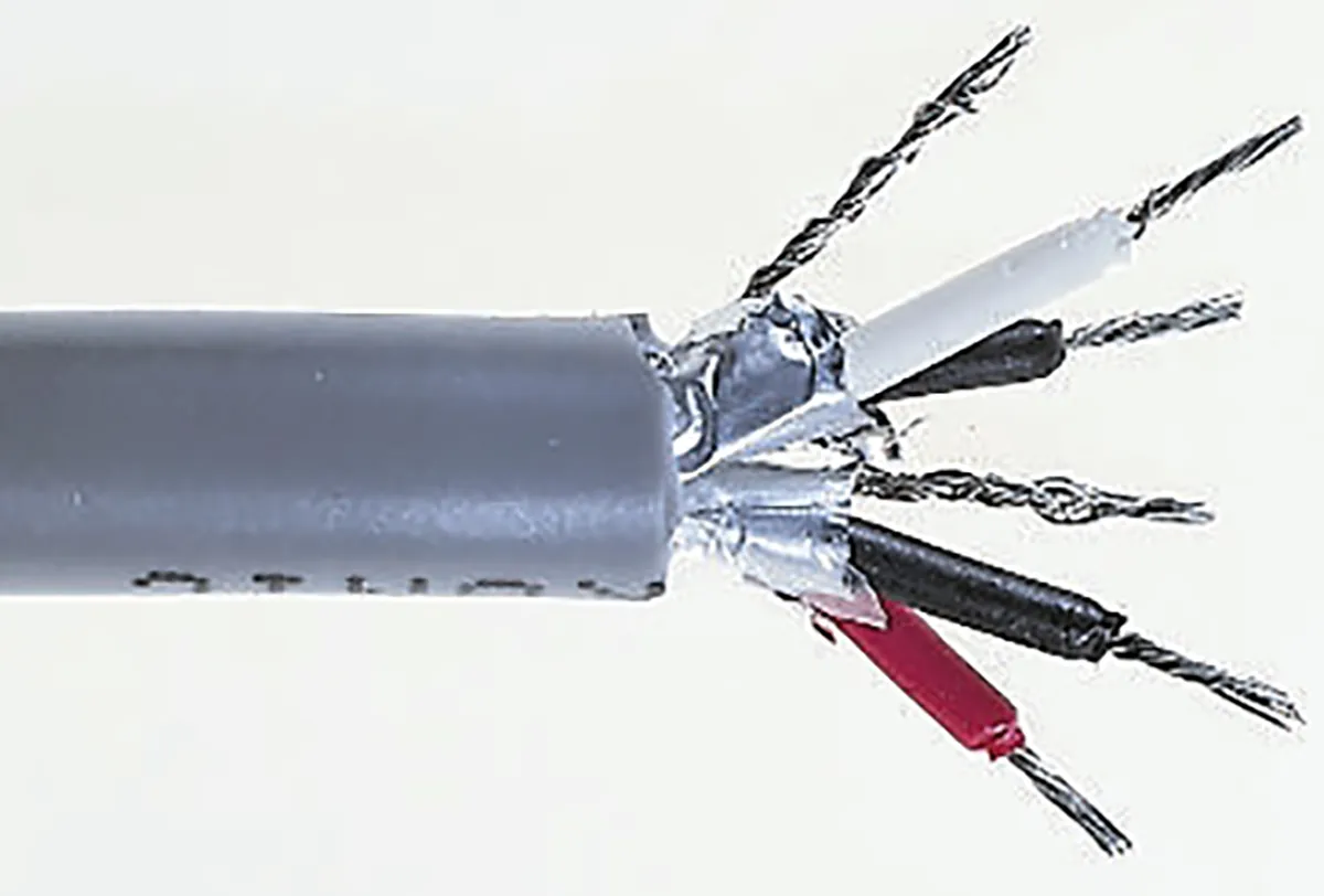 Cavo dati RS PRO Grigio, 2 coppie, 24 AWG