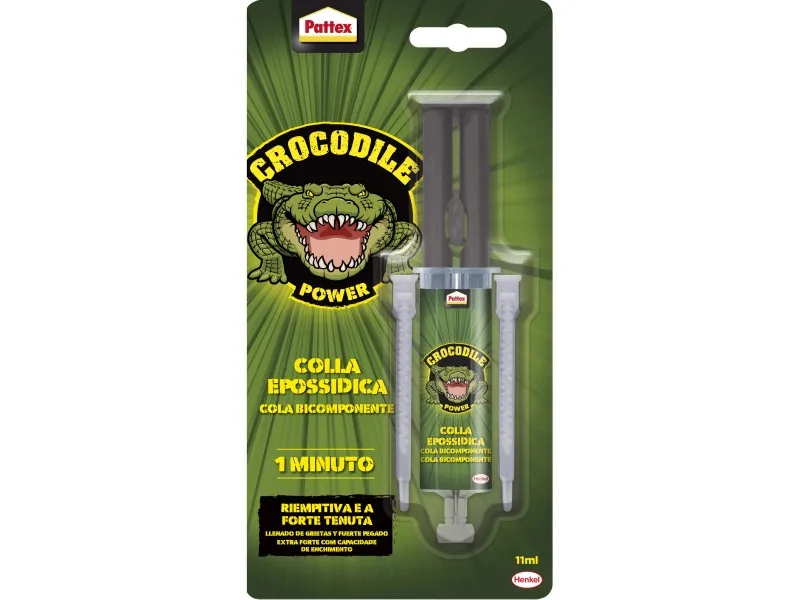 Colla Epossidica Pattex Crocodile 1 Minuto 11 ml