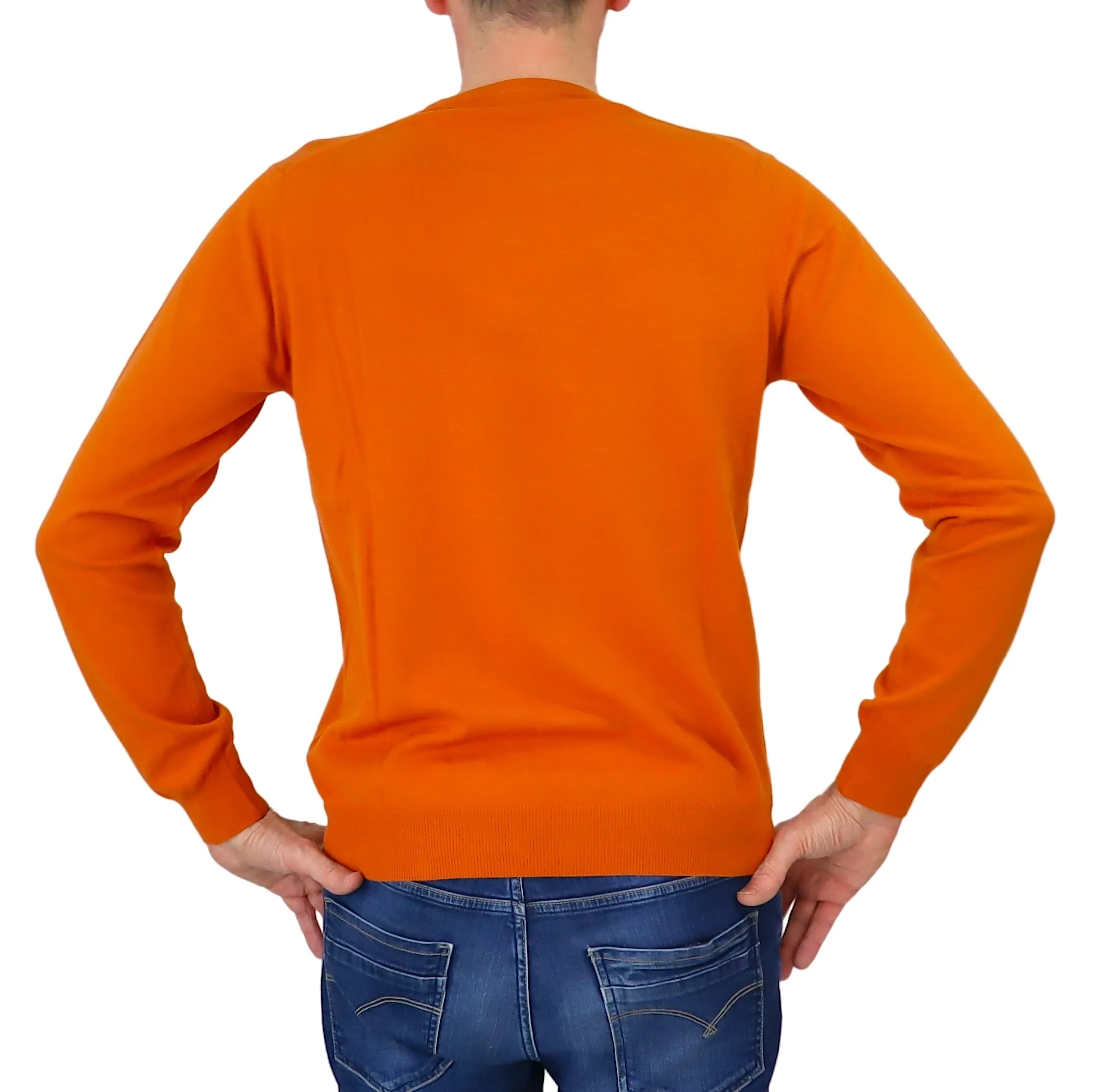COLMAR maglione uomo cotone giro 4479T 3XM EXPLORING 629 ARANCIONE estate 2024