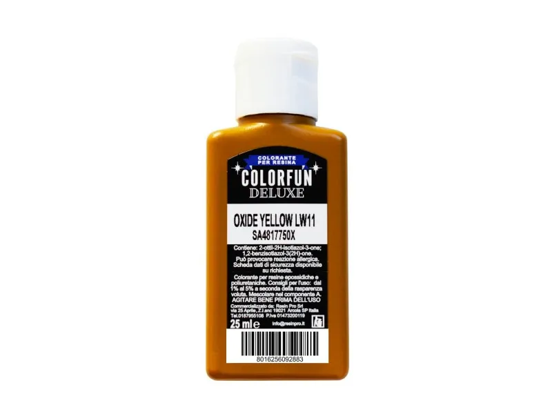 Colorante per resine epossidiche Colorfun Deluxe giallo 25 ml