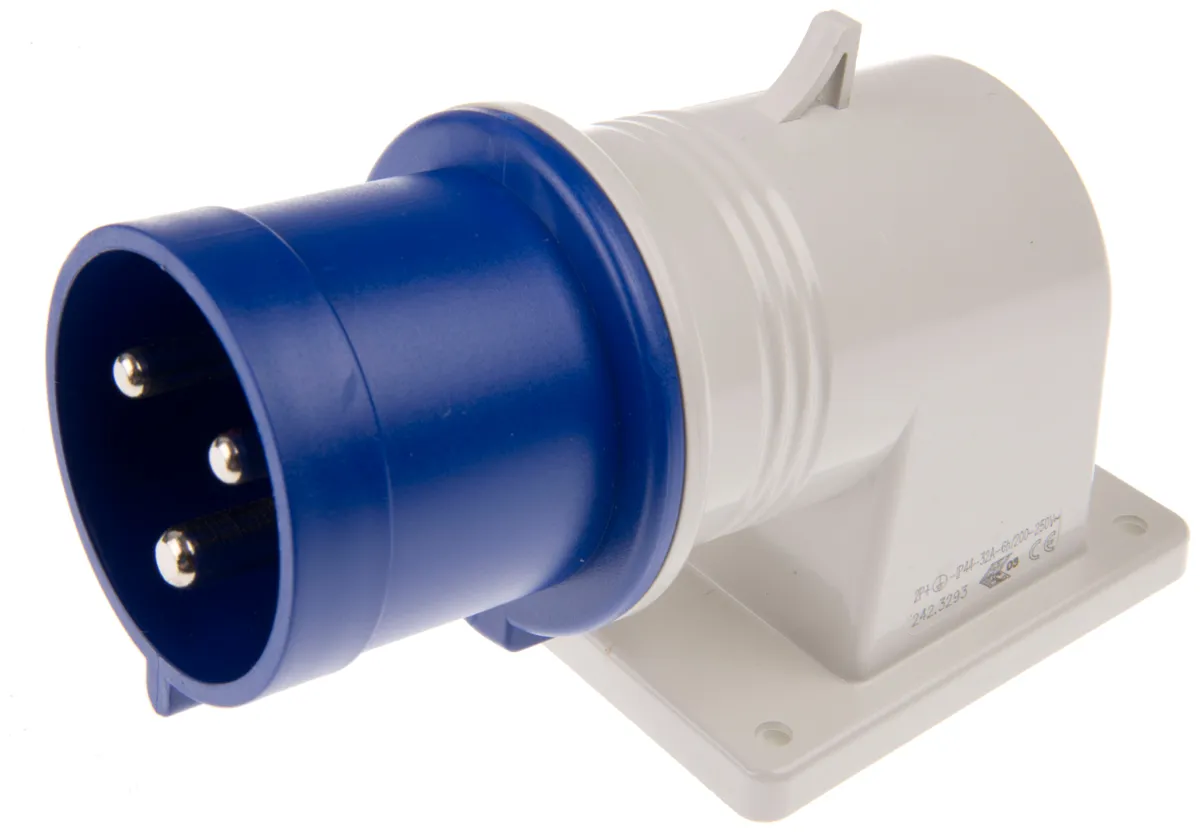 Connettore di alimentazione industriale Scame Maschio, 2P + E, 32A, Montaggio a muro