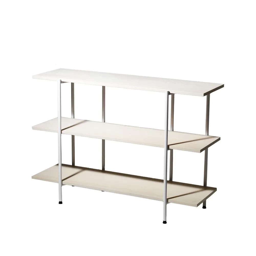 Consolle Lilly.iq{font-size:18px}frassino pigmentato bianco, struttura in acciaio laccato bianco, 120 cm