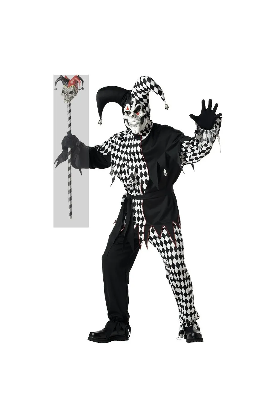 Costume da Clown horror killer jester giullare jolly