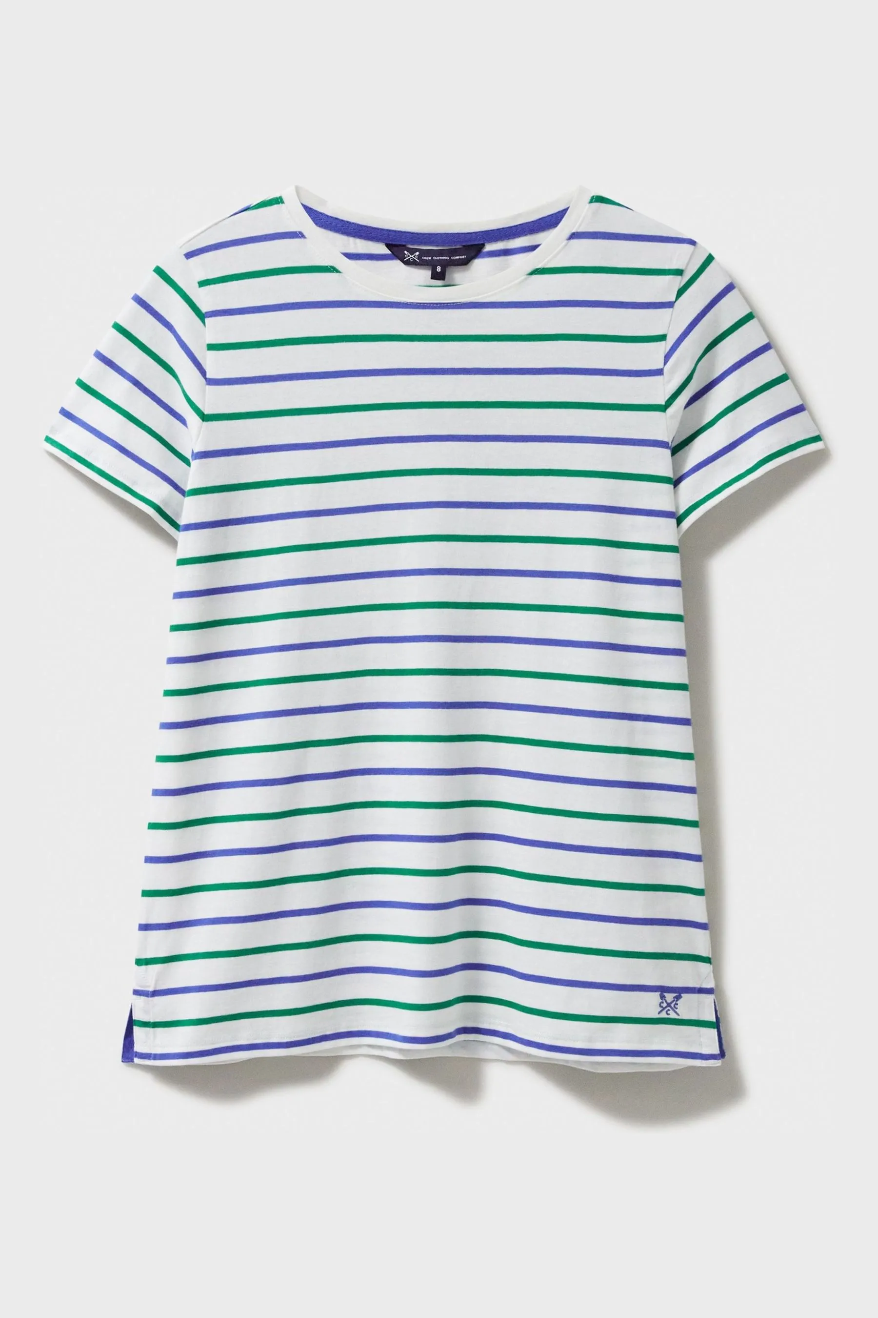 Crew Clothing 100% Cotone Breton T Shirt    