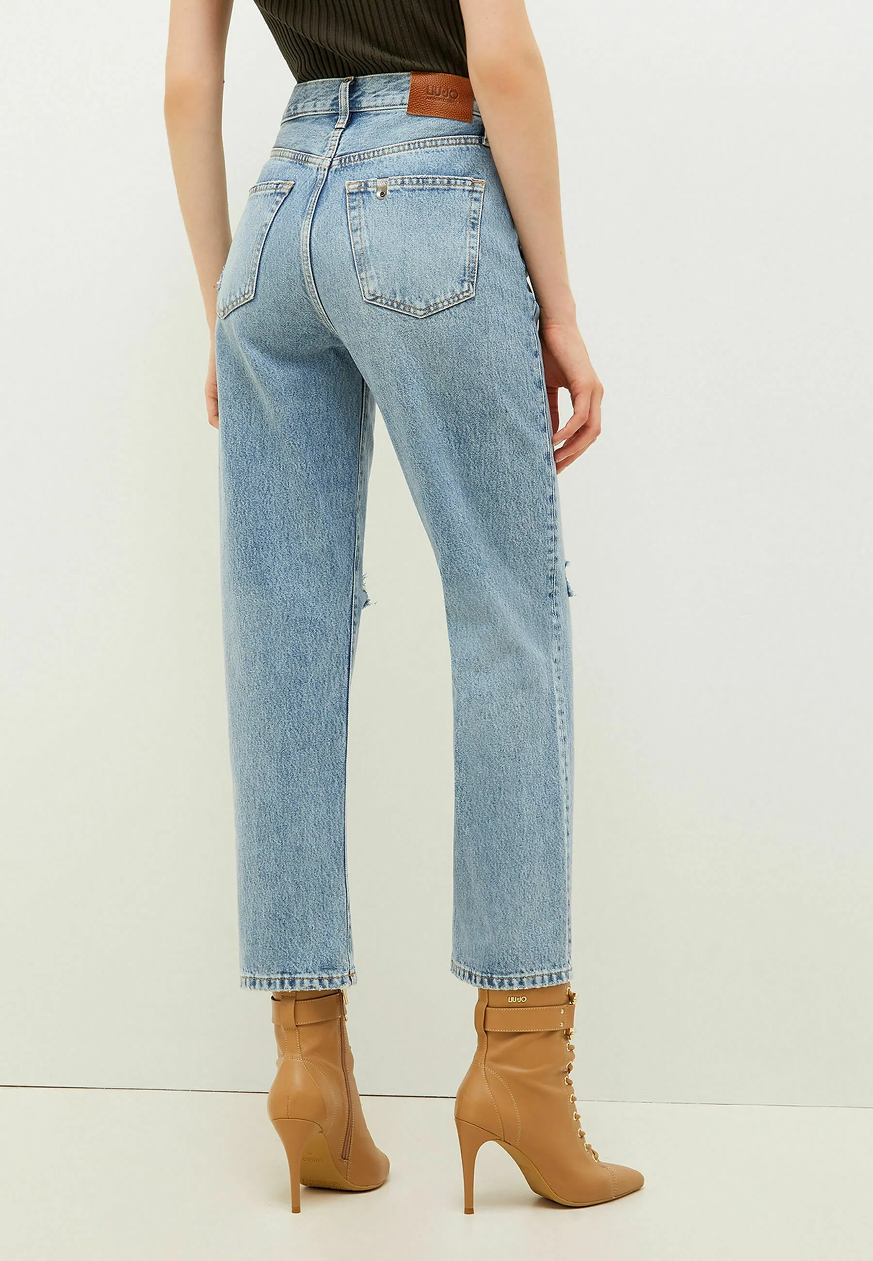 CROPPED - Jeans a sigaretta