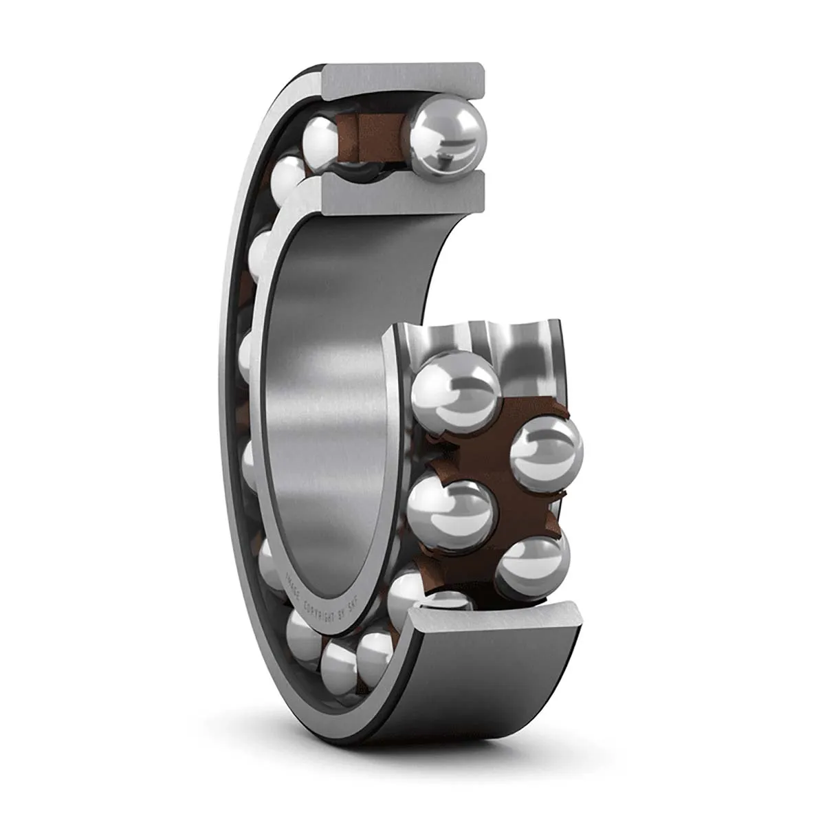 Cuscinetto a sfera Cuscinetto a sfere autoallineante SKF in Acciaio, 2 file, Ø int. 65mm, Ø est. 120mm, Largh. guida
