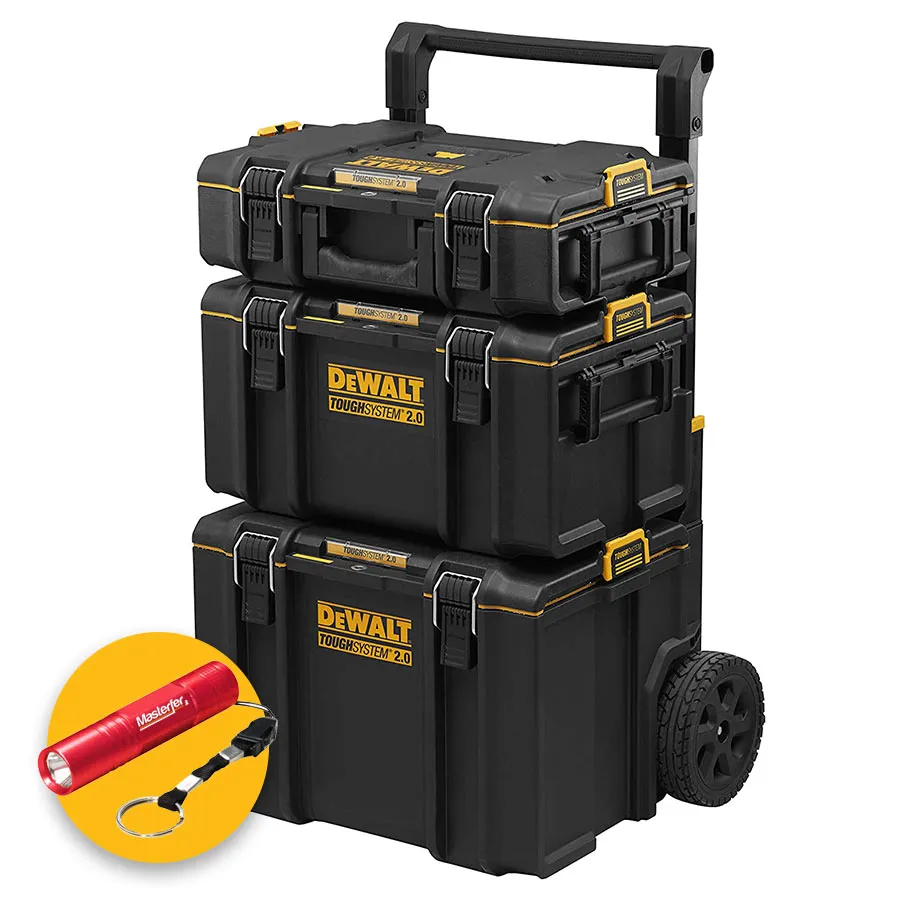 Dewalt DWST83402-1 - Trolley cassetta porta attrezzi completa 3 pezzi - Tough System 2.0