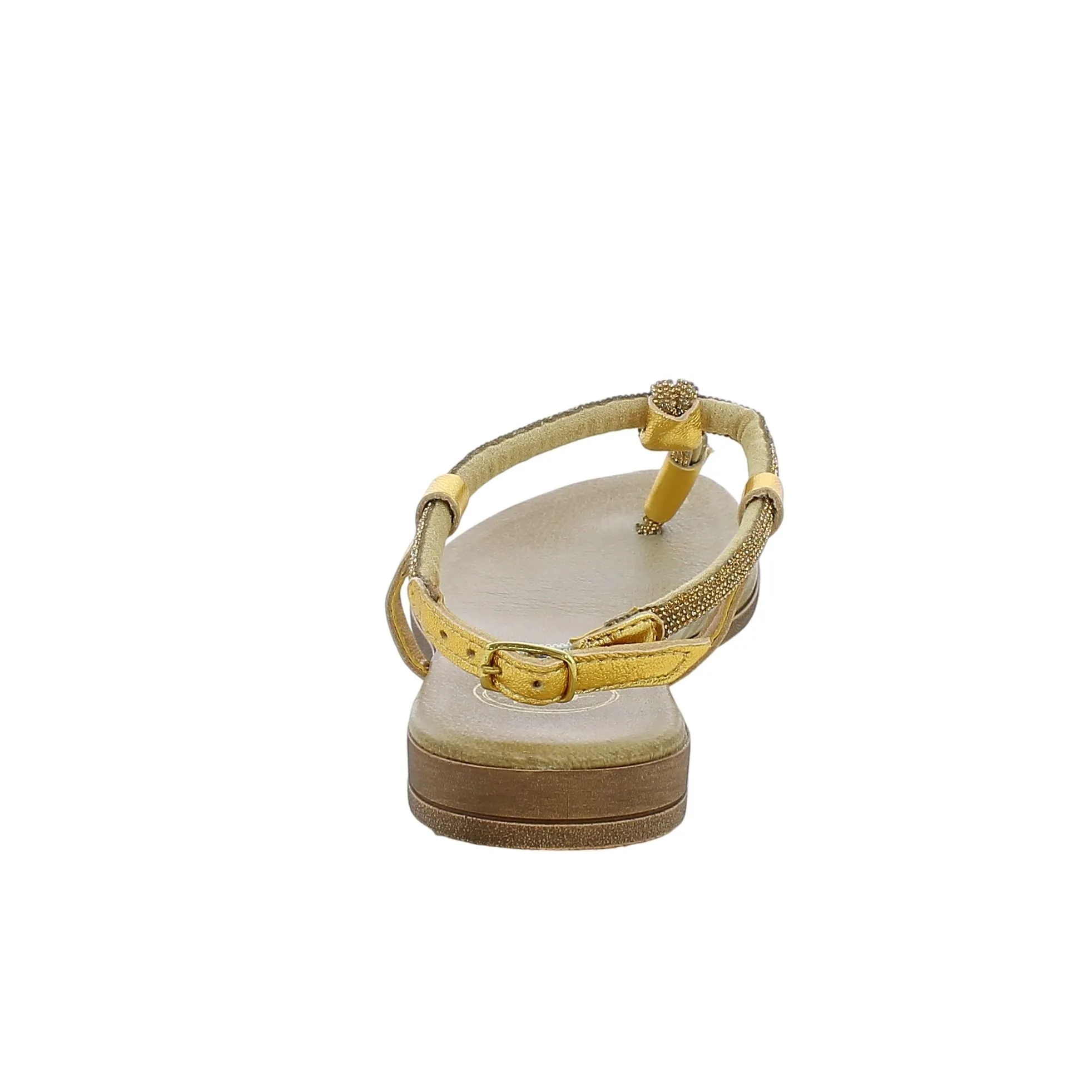 Diciottopiù  Sandalo infradito strass oro 