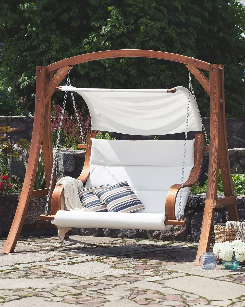 Dondolo da giardino APRILIA Legno Marrone