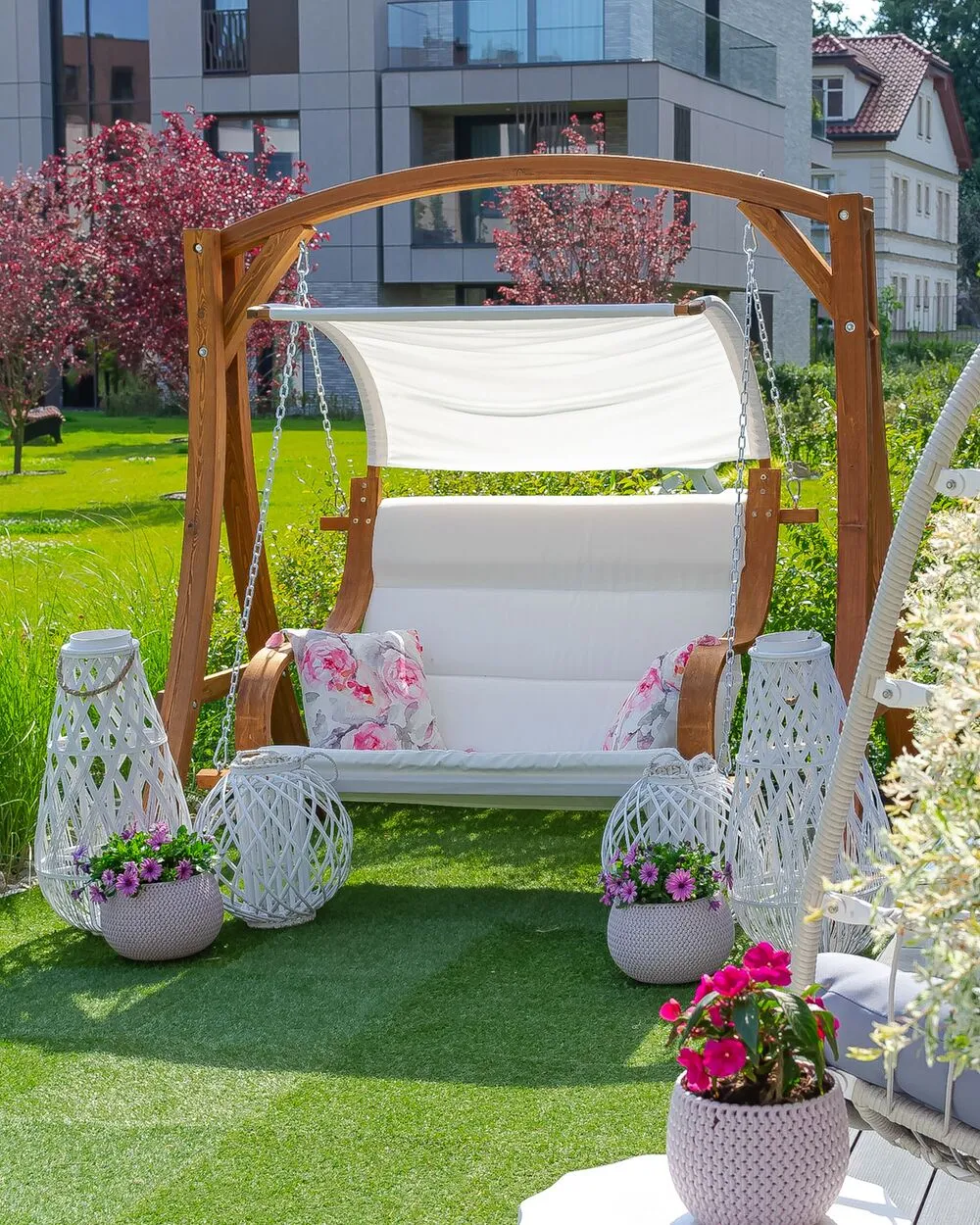 Dondolo da giardino APRILIA Legno Marrone