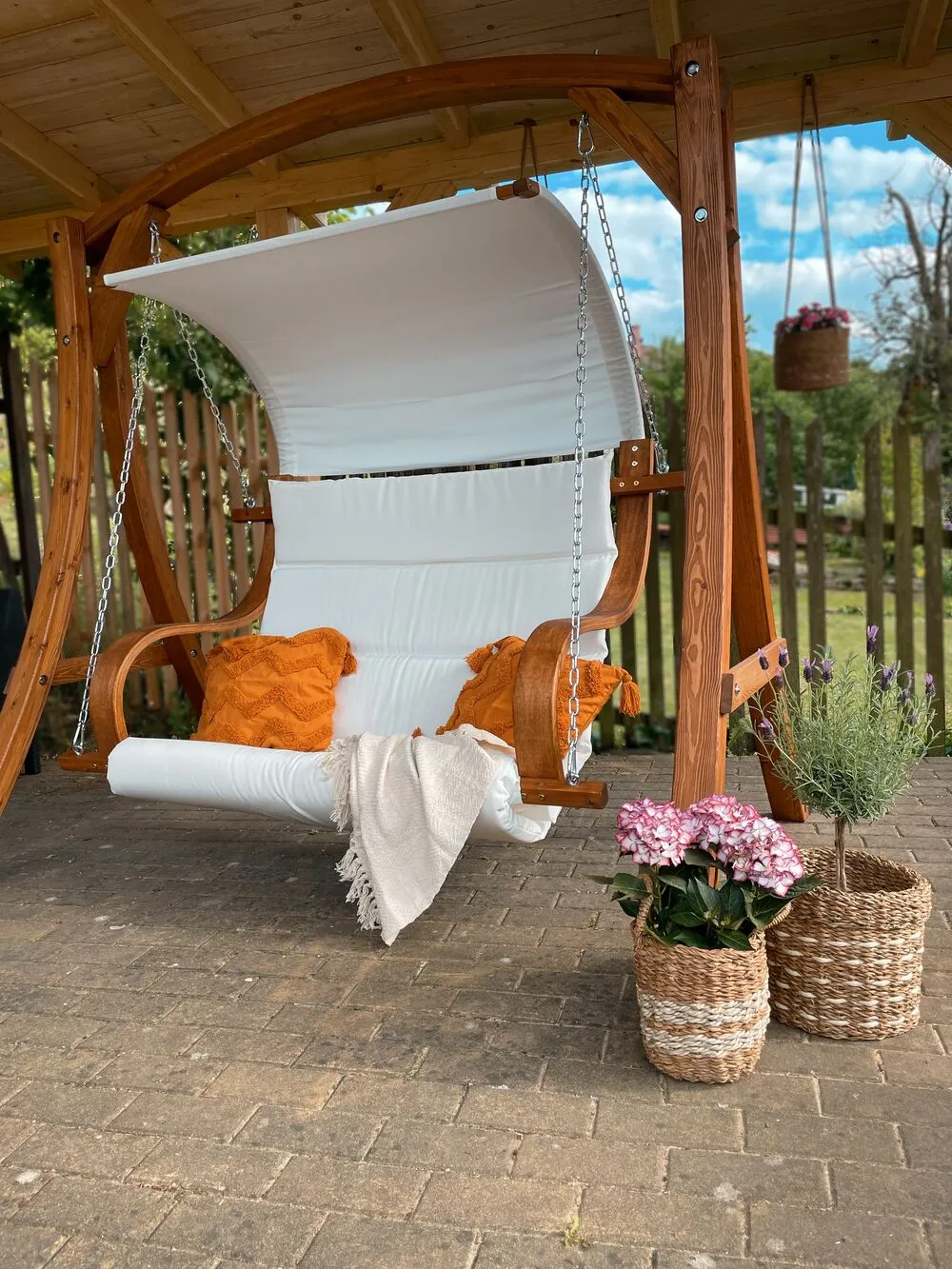 Dondolo da giardino APRILIA Legno Marrone