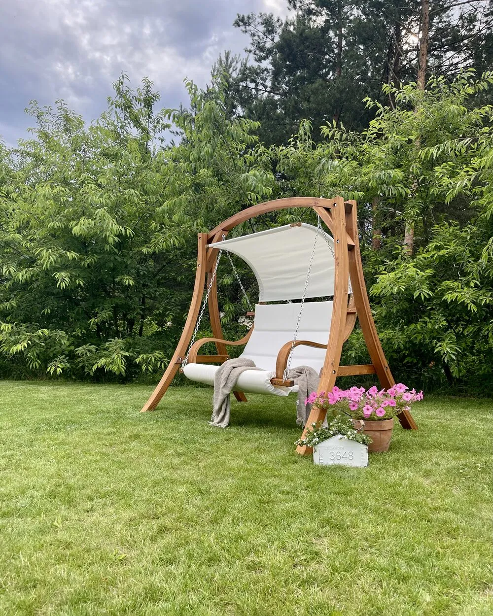 Dondolo da giardino APRILIA Legno Marrone