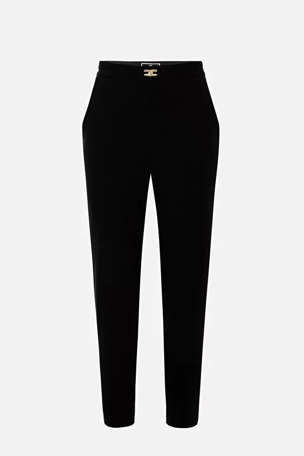 ELISABETTA FRANCHI Pantalone in doppio crepe stretch
