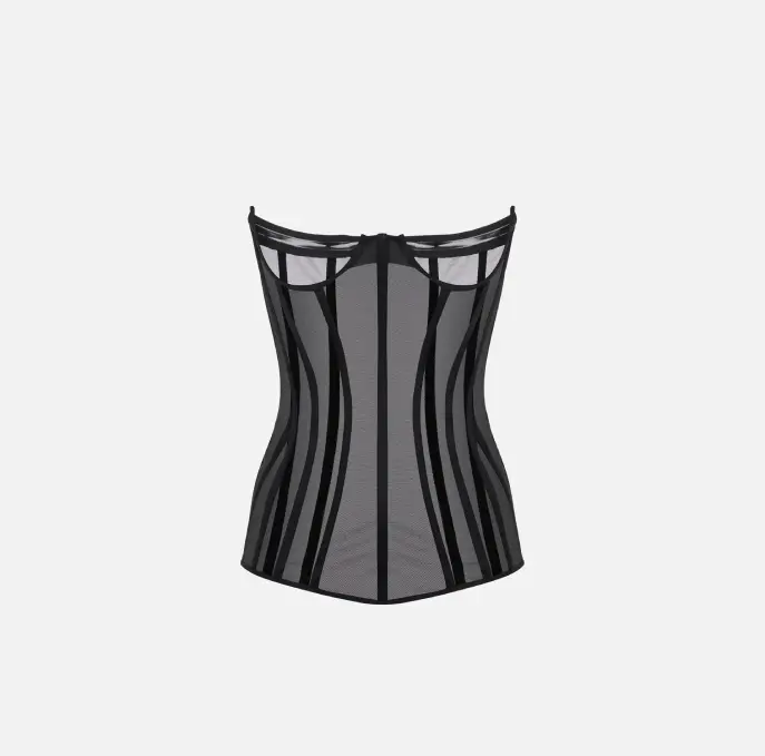 ELISABETTA FRANCHI TO03953E2 Bustier in tulle