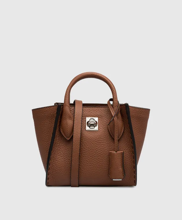 Ermanno Scervino Borsa tote Maggie in pelle marrone D433S362CZY