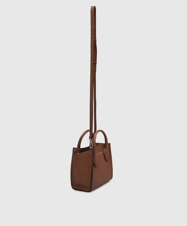 Ermanno Scervino Borsa tote Maggie in pelle marrone D433S362CZY
