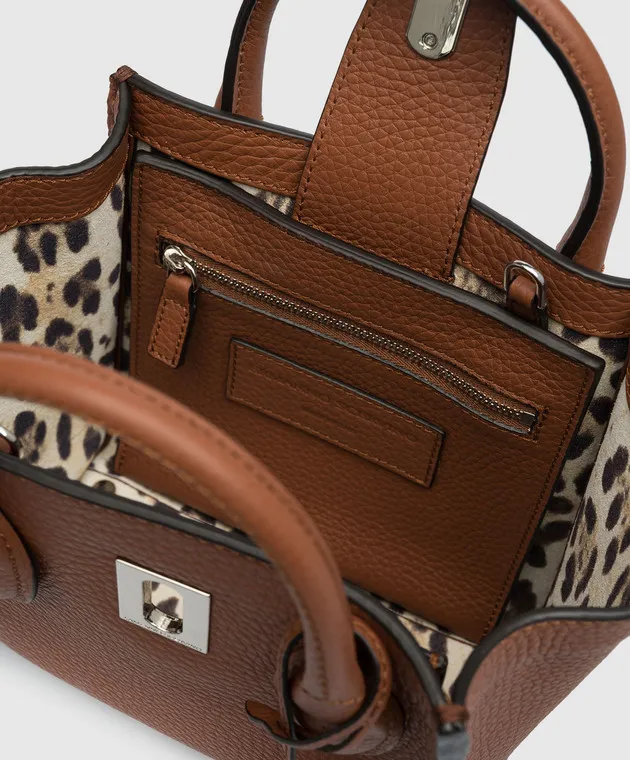 Ermanno Scervino Borsa tote Maggie in pelle marrone D433S362CZY