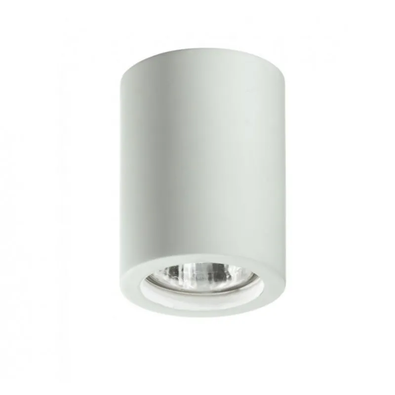 Faretto Spot GU10 Cilindro Gesso Da Soffitto Diam.7 cm