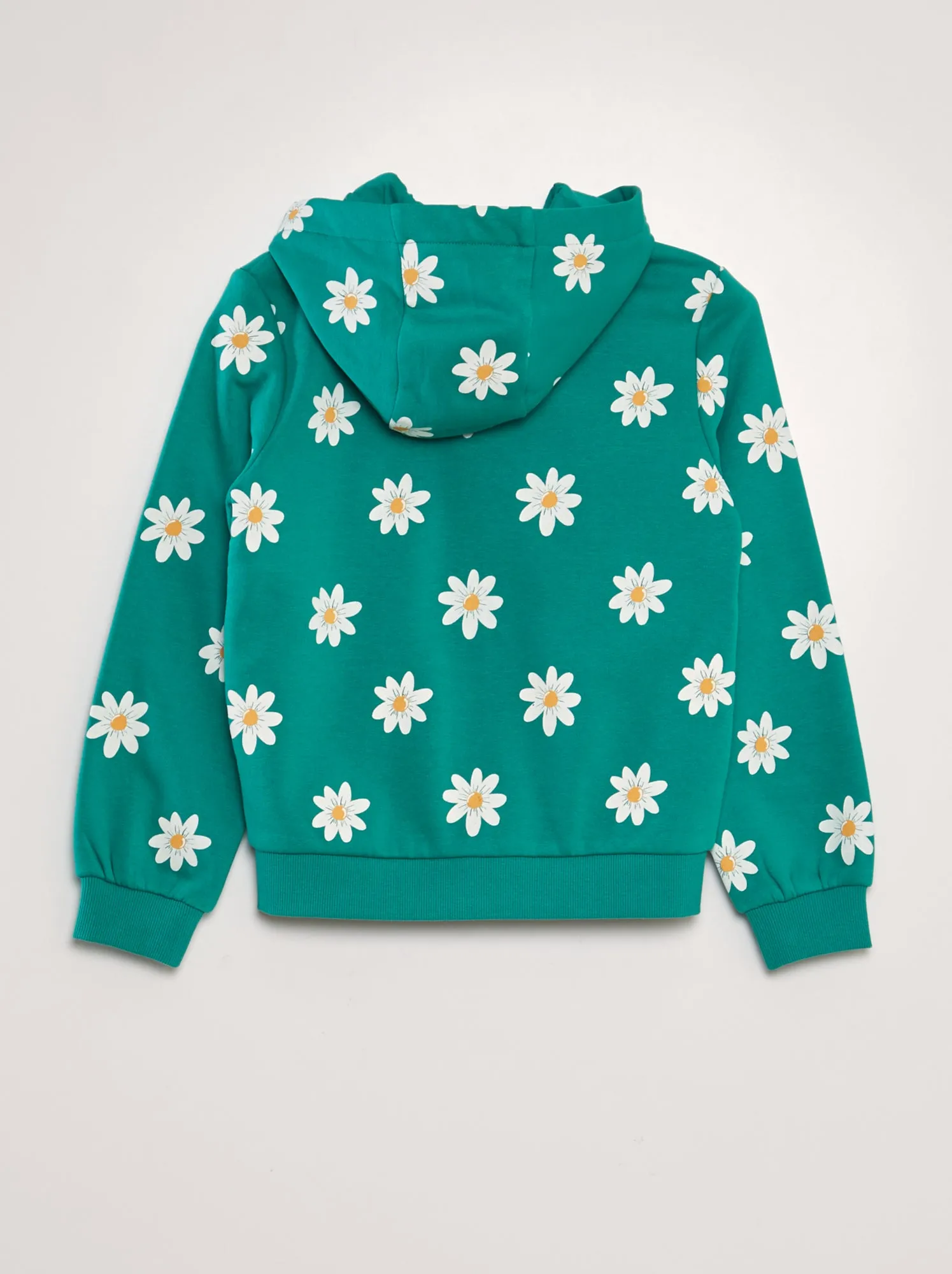 Felpa con cappuccio fantasia - VERDE